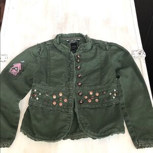 G-unit girls army green blazer size 8